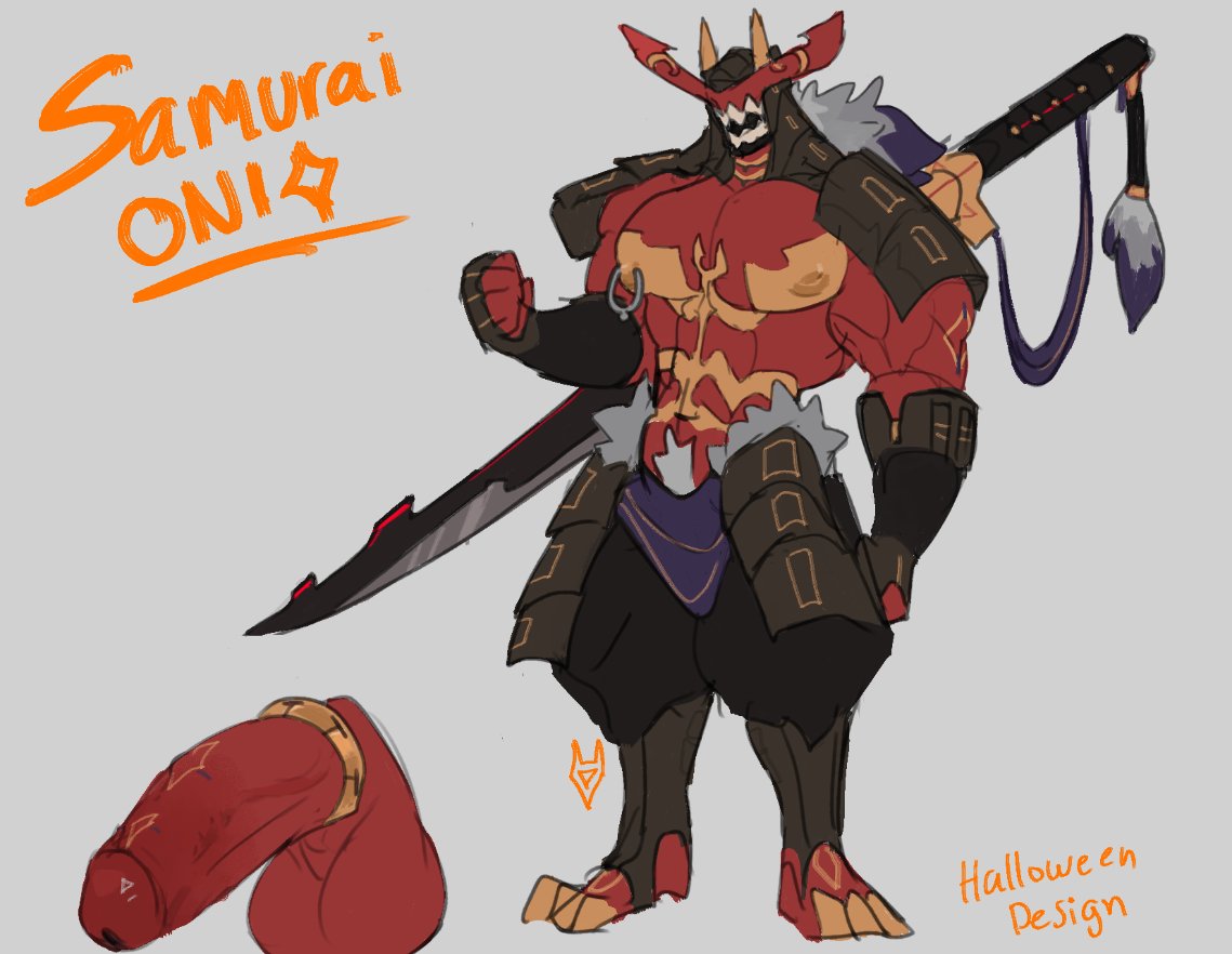 MatsuraONI's tweet photo. a new oni drop design for halloween. https://t.co/y9MkzCkzTy
