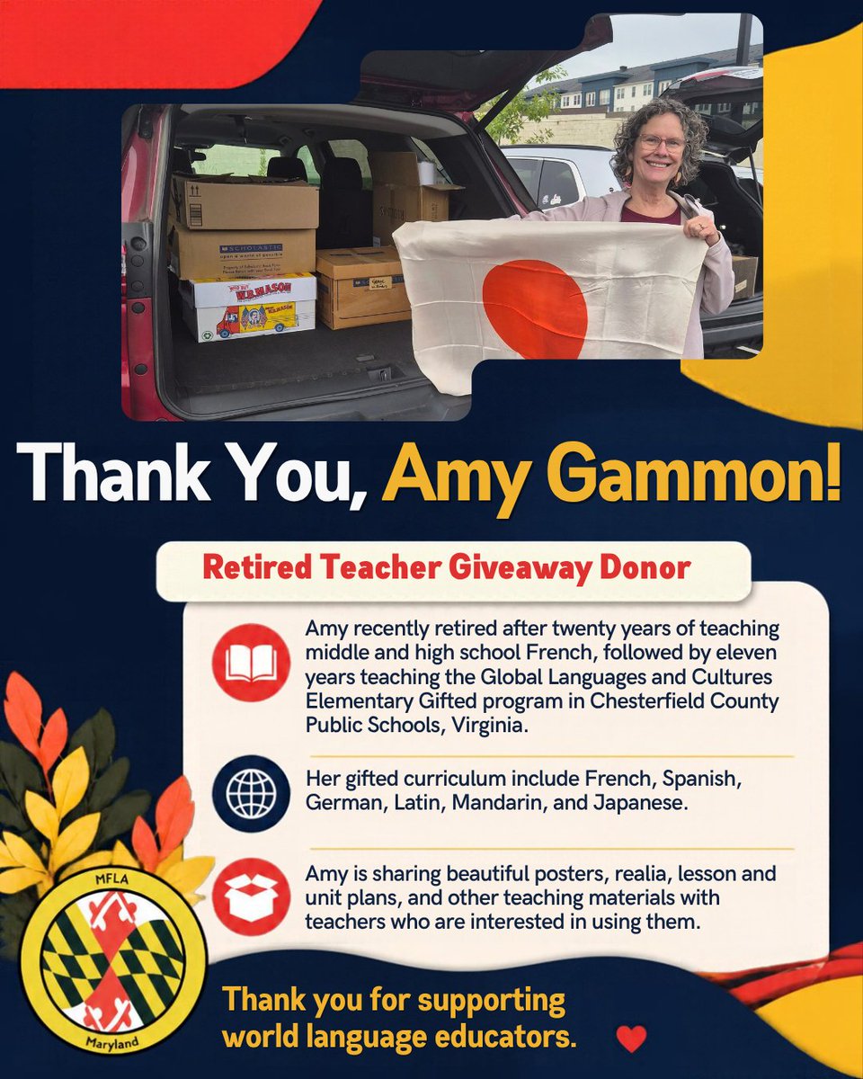MFLAMD's tweet photo. Looking forward to seeing you two weeks from today in Saturday October 24 in Germantown!
https://t.co/p3WO6eVoVz https://t.co/vdYR90RFce