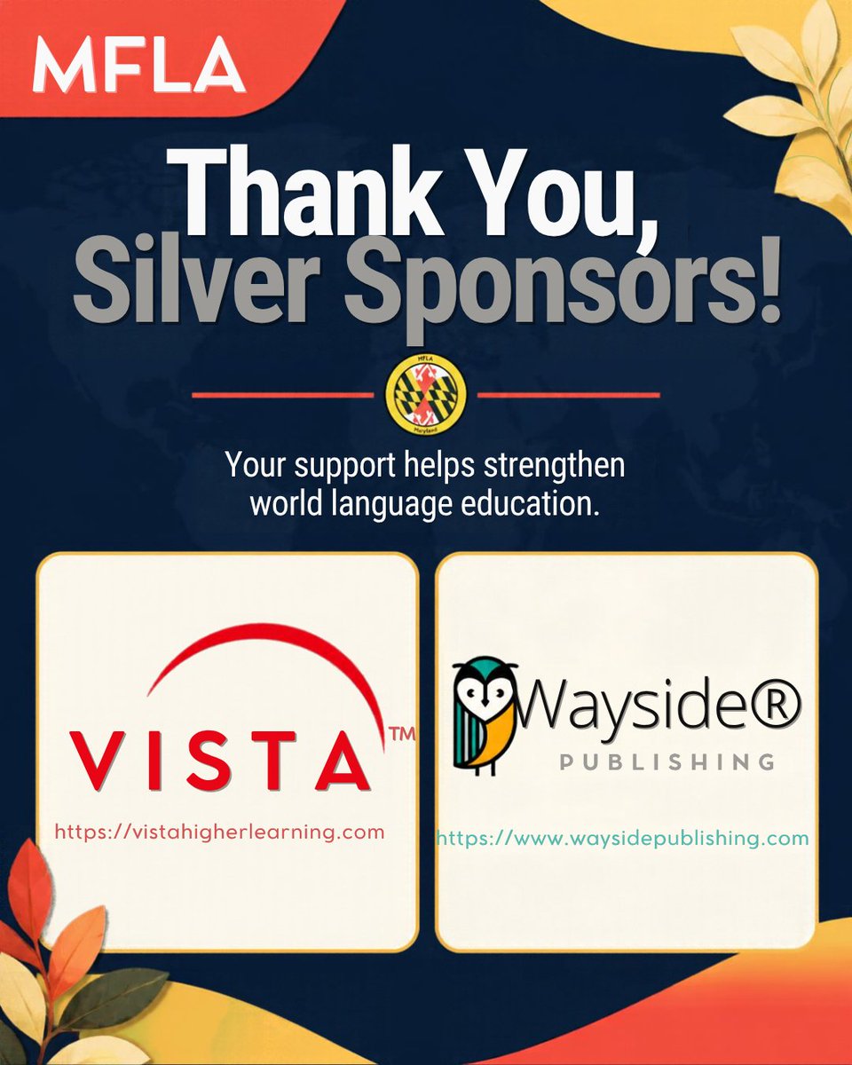 MFLAMD's tweet photo. Two weeks from today in Saturday, October 24 at Roberto Clemente MS 
https://t.co/p3WO6eUR61
Thank you @BaltCitySchools @LingcoLabs @WaysidePublish @KlettWL for your support! https://t.co/yAJvebzcak