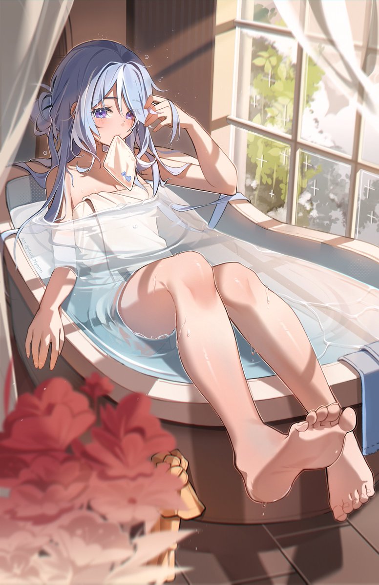 kuri_nyann's tweet photo. Warm bath 🫧🛁
#原神 #GenshinImpact #Odette https://t.co/phI1WHAdZR