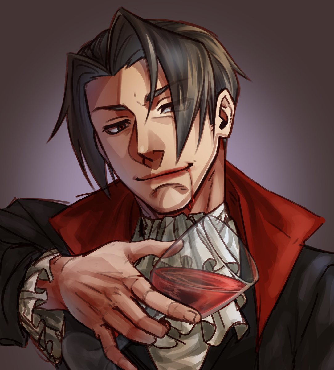 atticoratticus's tweet photo. Vampire Miles Edgeworth finally done 🥳🥳🥳 https://t.co/wFMLOXOF2p