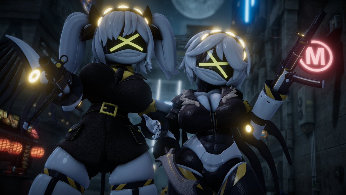 WifiThief_'s tweet photo. You're dead, idiot 💀
VRChat Photography 📸

Did some photos with the newest Murder Drones
J and V by the amazing @Reivene3D ✨

🌐VRC World: "Hyperlink District"
👤World Author: Nachtfly
#VRChat #VRChatPhotography #Murderdrones https://t.co/SDvE296ecD