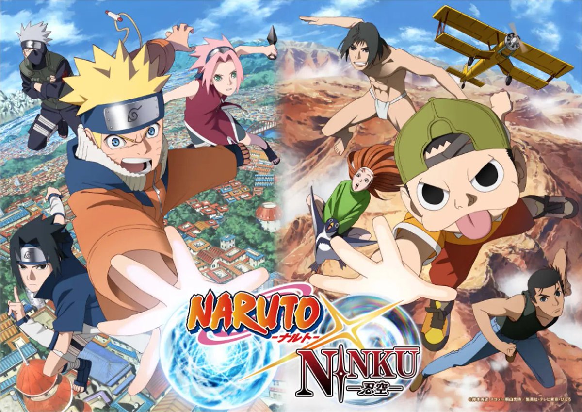 oricon_anime_'s tweet photo. 『NARUTO-ナルト-』完全新作アニメ
『NINKU -忍空-』とコラボで映像解禁！
https://t.co/oFuJhKGgGj
⠀
全4話で両作者・岸本斉史、桐山光侍が全話監修。松本梨香 （風助役）、竹内順子（うずまきナルト役）全文コメント公開 https://t.co/3WtincNuFO