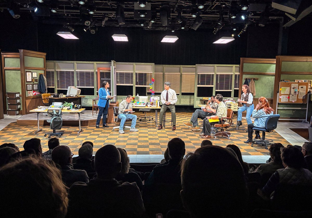 kevindhogan's tweet photo. The evolution and slow demise of local journalism. Bravo to all those involved with The Last American Newspaper๐๏ธ
I left newspapers 25 years ago and the play really resonates.
#SupportLocalJournalism https://t.co/475qakSakf