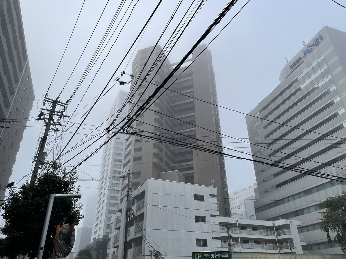 nary0819's tweet photo. 仙台の朝は寒い…
霧が出てるんですけど https://t.co/QT6ZzZcqH5