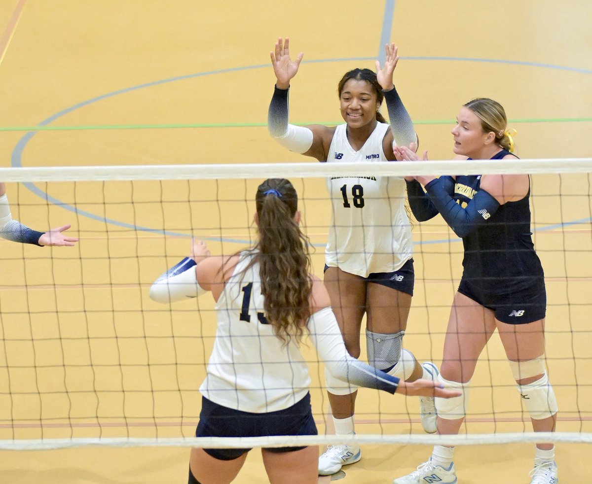 MerrimackWVB's tweet photo. Merrimack got the home W Friday night over Marist! https://t.co/smAmm2Fxjh