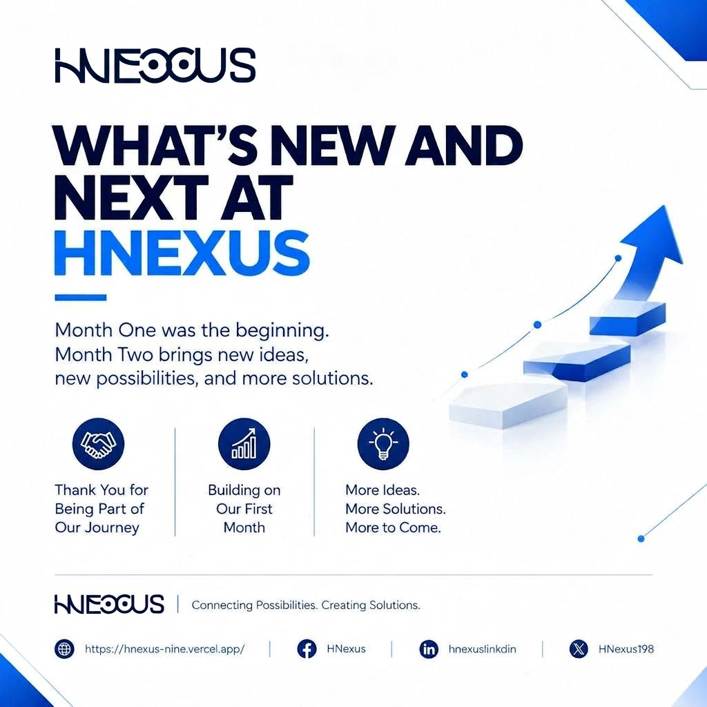 HNexus198's tweet photo. Month One was the beginning.

As HNEXUS enters Month Two, we're grateful for everyone supporting the journey

More ideas. More technology insights. More work toward digital solutions that solve real problems

Thank you for being part of the journey. We're just getting started https://t.co/R4Nu4J7GYm