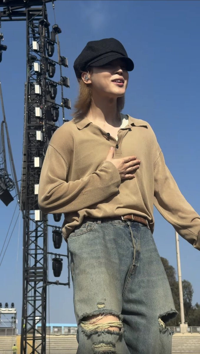 SodynaC's tweet photo. [ 📷 ] Lima Day 3| #JIMIN Soundcheck 🤎 

#BTS_WORLDTOUR_ARİRANG_LIMA_D3 https://t.co/2HHWO6FPJO