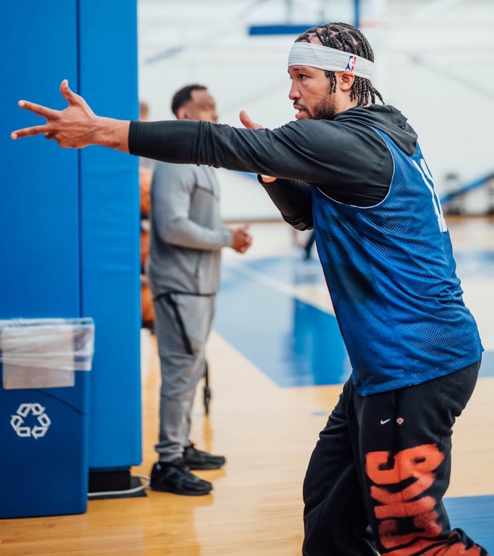 NBA_NewYork's tweet photo. Jalen Brunson at practice today https://t.co/YHwxfo2nto