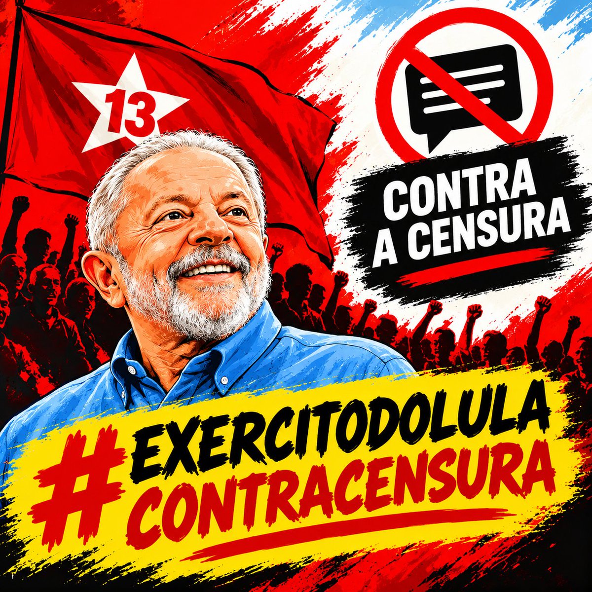 hmacarneiro's tweet photo. @Kes_16 #EXERCITODOLULACONTRACENSURA https://t.co/FPila4Uywu
