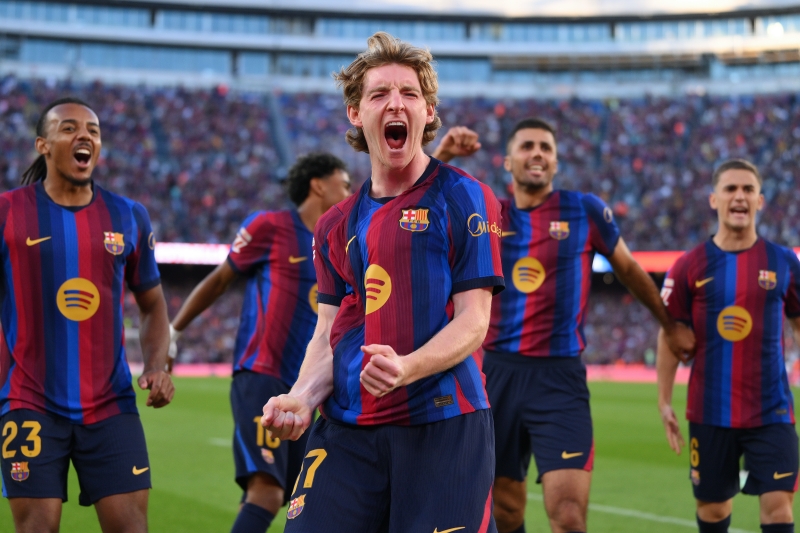 SoccerKingJP's tweet photo. 🇪🇸試合結果🇪🇸
新加入ゴードンが初ゴール！　バルセロナ、ヘタフェに3発快勝で開幕8連勝
https://t.co/WMQoLMA0qi

🗣️編集部より
「ゴードンが先制点を決めたほか、ジェズスやクンデにも得点が生まれたバルセロナが、公式戦9連勝を飾りました」 https://t.co/OZbHxmYV0p