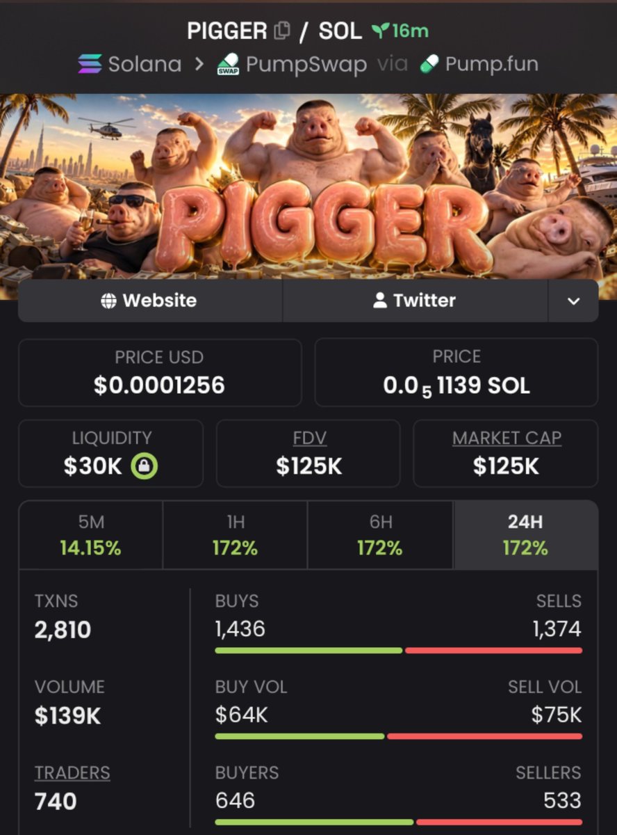 Strong69107's tweet photo. 🔥 $Pigger — $125K MC 👀

From $42K → $125K MC on the early call. 🚀📈

Momentum is building, and I’m keeping a close eye on the next moves.

📩 DM “JOIN” FOR VIP ACCESS
🔗 TG: https://t.co/6KlAQ5LwVc

CA: DxVMvkFeTcmsa4PSDbiaTnW7a5rA1dX4TWfxWyftpump

#Solana #Memecoin #Crypto https://t.co/SXabaLuA1W