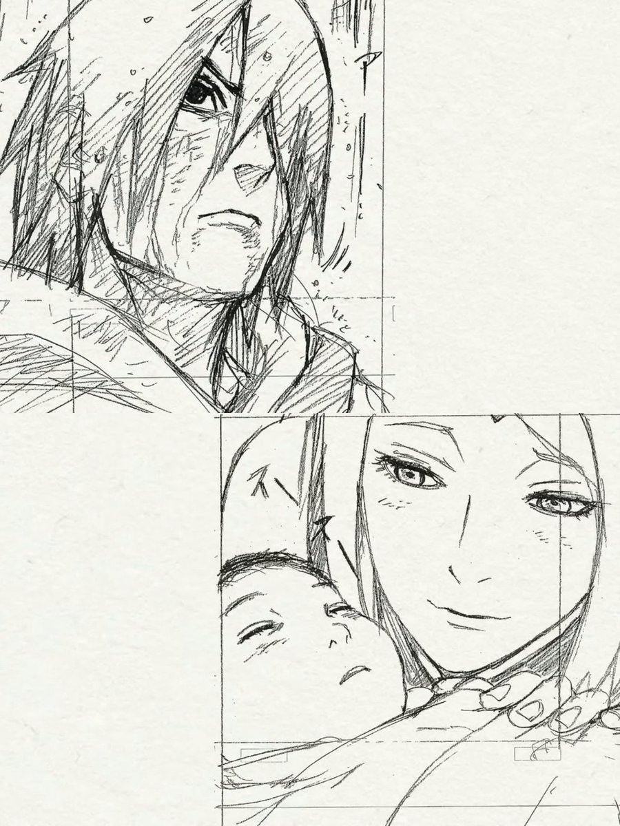 sasusakuarchive's tweet photo. NEW Sasuke and Sakura illustration by Masashi Kishimoto https://t.co/7MLNaOb3C8
