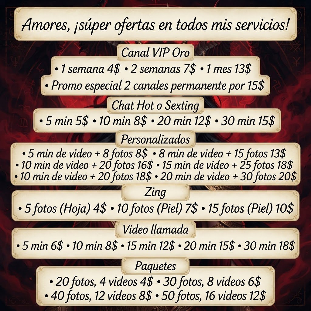 SantaLilith99's tweet photo. Nuevos precios nuevas promociones por lo que queda de año estará recibiendo a tasa bcv No olvides contactarme 

@SantaLilith
https://t.co/tq3If9UkbS https://t.co/fuVqtUgpnr