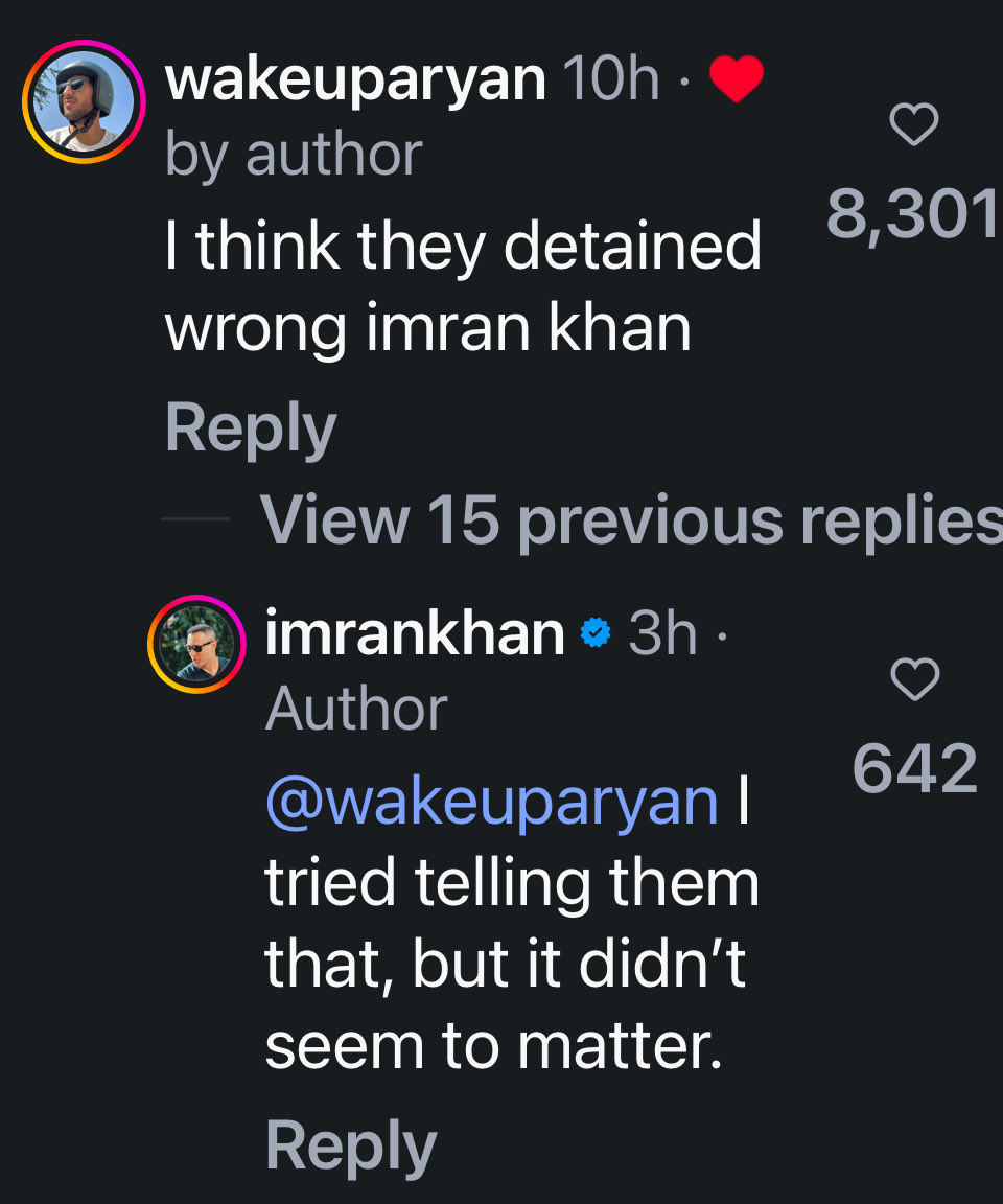 noirophelia_'s tweet photo. Dono mulkon ke Imran Khan aab bogus cases mai Jail ke ander hain. 🙏🏻💀 https://t.co/9MNIAJGpv2