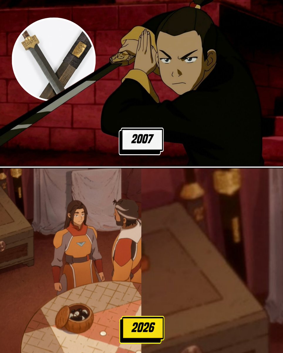 CartoonsOTMoon's tweet photo. Al parecer, el Loto Blanco rescató la icónica espada de Sokka en AVATAR: SEVEN HAVENS. https://t.co/b9O4Gb1bG5