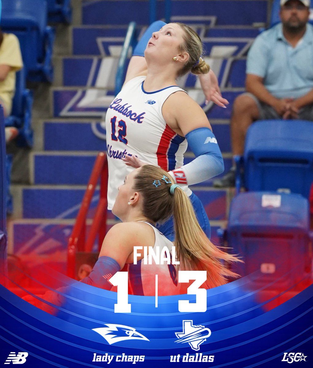 LCUVolleyball's tweet photo. π FINAL | #LCUvsUTD
UT Dallas 25-22-27-26 (3)
Lady Chaps 16-25-25-24 (1)
π΅ LCU falls despite a season-high total in kills... They drop to 8-11 overall and 4-5 in the Lone Star Conference...
#D2VB | #lscvb https://t.co/QMoISgT2Nm