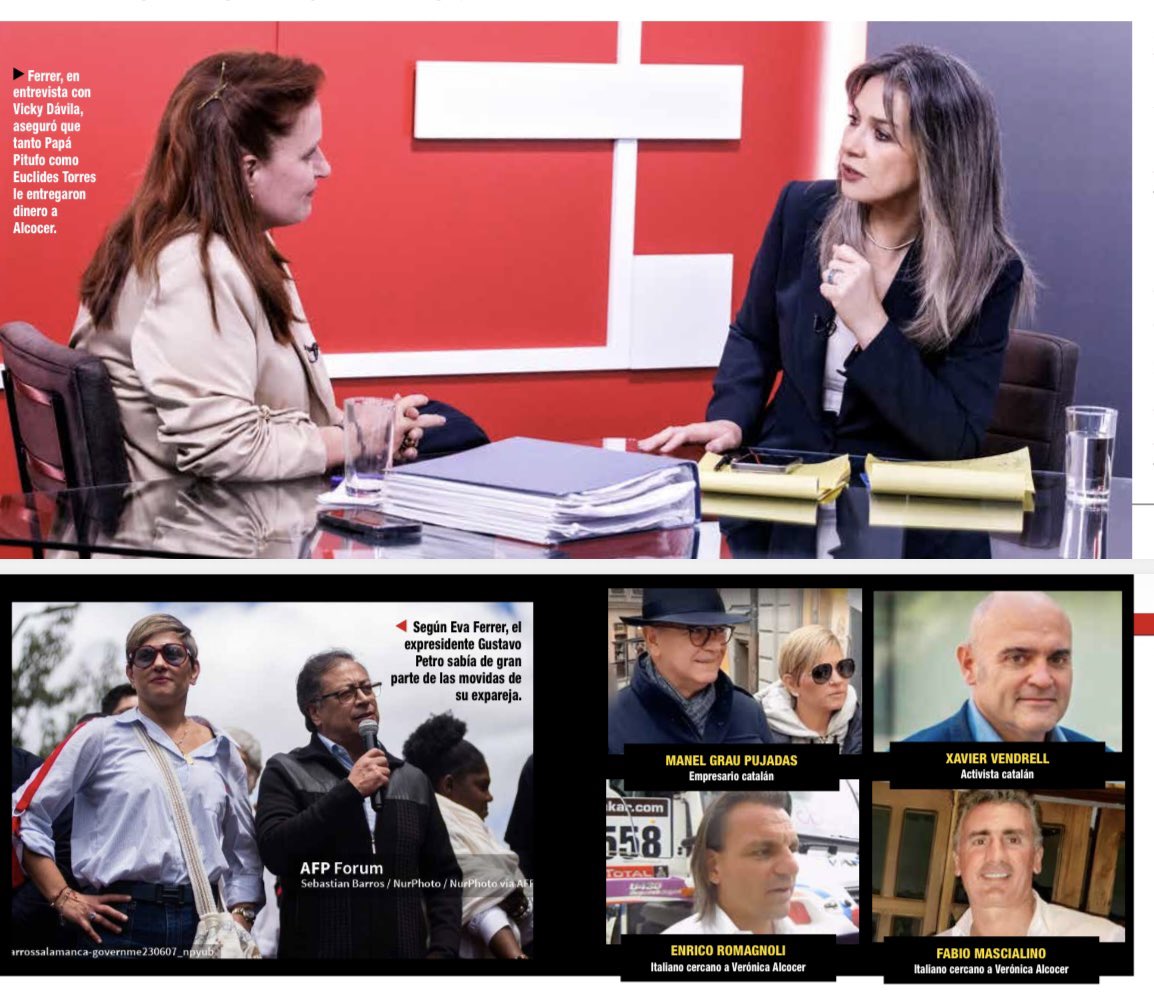 VickyDavilaH's tweet photo. #LaJefeDeLaBanda 
E.F.: ¿Tú sabes que a Angie (Rodríguez) la empotró?
V.D.: ¿Qué es empotrar?
E.F.: Cuando la nombraron jefa del Dapre, (Verónica) se enfadó tanto y le dijo que ella no era nadie para tener ese cargo. Que ella era una desgraciada y la zarandeó. 

V.D.: ¿Petro se dio cuenta de que Verónica Alcocer zarandeó a Angie Rodríguez?
E.F.: Él lo supo. A mí lo que me dicen es que se borraron todas las cintas de la Casa de Nariño. Ella violenta a mujeres, ella violenta… Y al otro le da vergüenza, le da pena, pero ya. 

https://t.co/nLgyqkRgQD