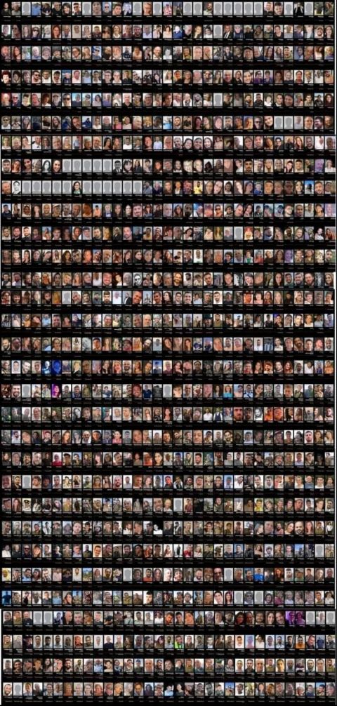 RabbiPoupko's tweet photo. These are not pictures of sand, cement, or rubble in Gaza. 

These are real people whose lives were taken by the people of Gaza. 

1200 in one day. 

October 7th was an act of genocide. https://t.co/uZXhnbK7eA