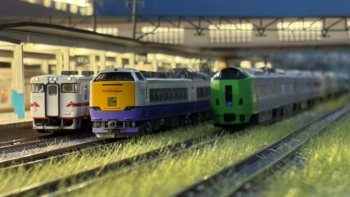 Re_Color_train's tweet photo. 【東京・本店4階】昨日ご来店のお客様⑦

789系 特急スーパー白鳥

※ 3,4番線使用

#リカラー #Re_Color #鉄道模型 #ｎゲージ  #レンタルレイアウト https://t.co/VBYkndTQSo