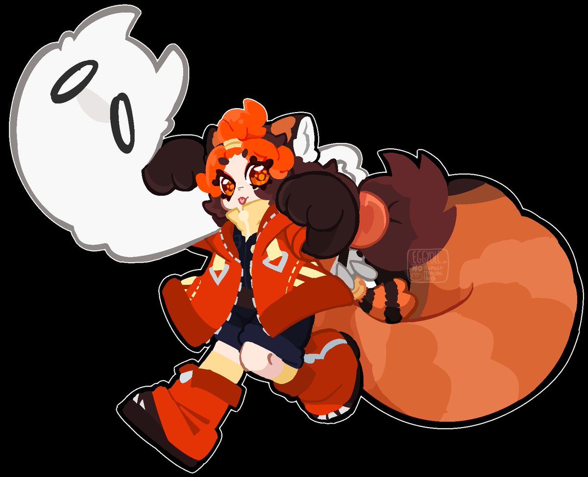 eggyolc_'s tweet photo. *"Everything shown here is real! No special effects involved..."*

Known on Spook Shack as «Tomato Sauce», Doria and her ghost-shaped companion enjoy investigating and sharing paranormal encounters on the Inter-Knot forum, like majority of its users. 
1/3 https://t.co/8CjYFmZ9gF