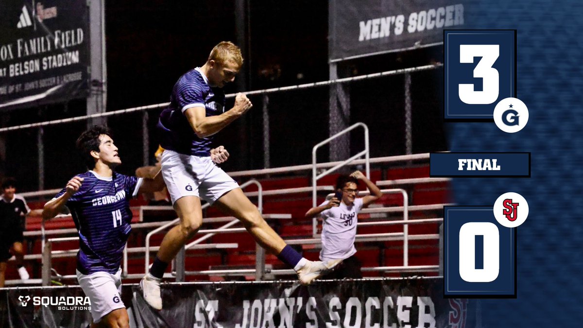 GUHoyasMSoccer's tweet photo. Add another to the win column!

#HoyaSaxa #HoyaBold https://t.co/ggCPKxB3VI