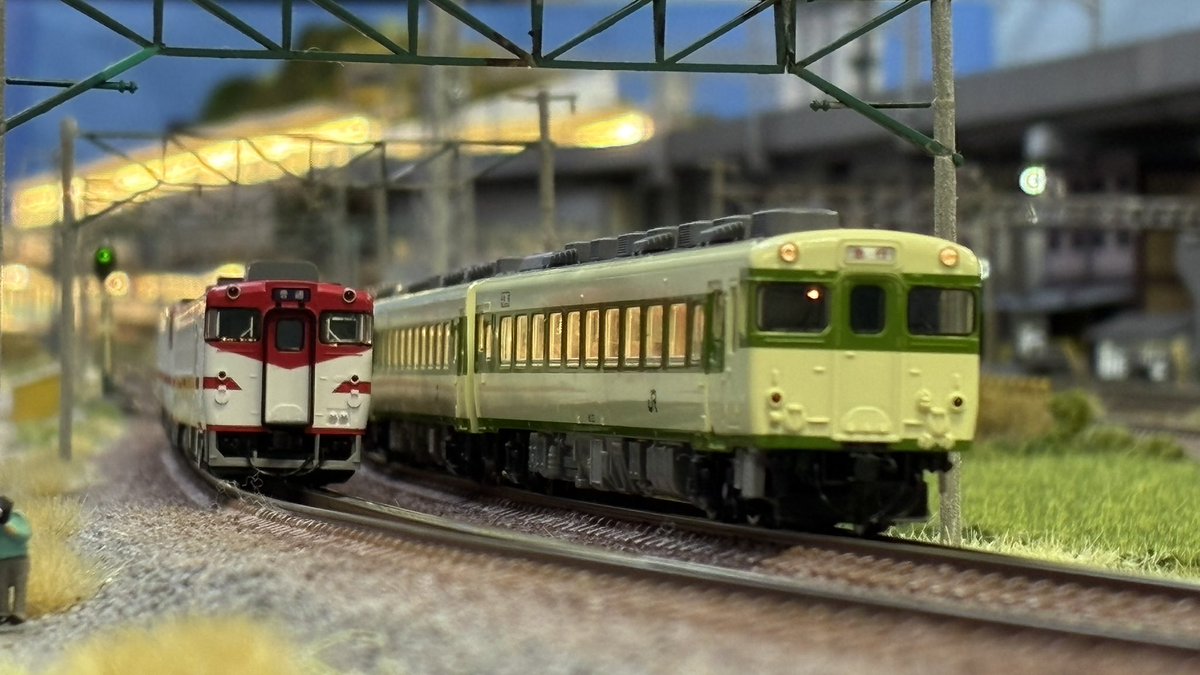 Re_Color_train's tweet photo. 【東京・本店4階】昨日ご来店のお客様⑧

急行よねしろ

※ 3,4番線使用

#リカラー #Re_Color #鉄道模型 #ｎゲージ  #レンタルレイアウト https://t.co/PNeaSPmoW6