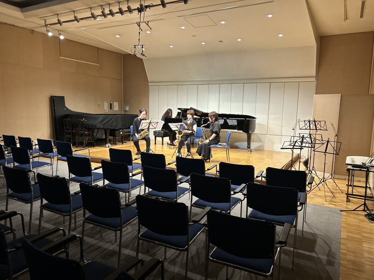 wossaxophone's tweet photo. ステージリハーサルをしています

第4回サクアン情報📢
日時:2026年10月11日(日)
12:30 開場 13:00開演
場所:加賀町ホール

予約はこちら
https://t.co/MjFAVA040R

#wosサクアン https://t.co/TqVDWDEOyr