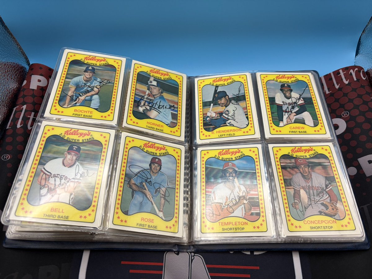 Sigs4Soldiers's tweet photo. For Sale: Complete 1981 Kellogg’s 3-D Baseball Super Stars Complete 66-card Set. Asking $50 with 100% going to support homeless and disabled veterans https://t.co/BL2LesIWP1
