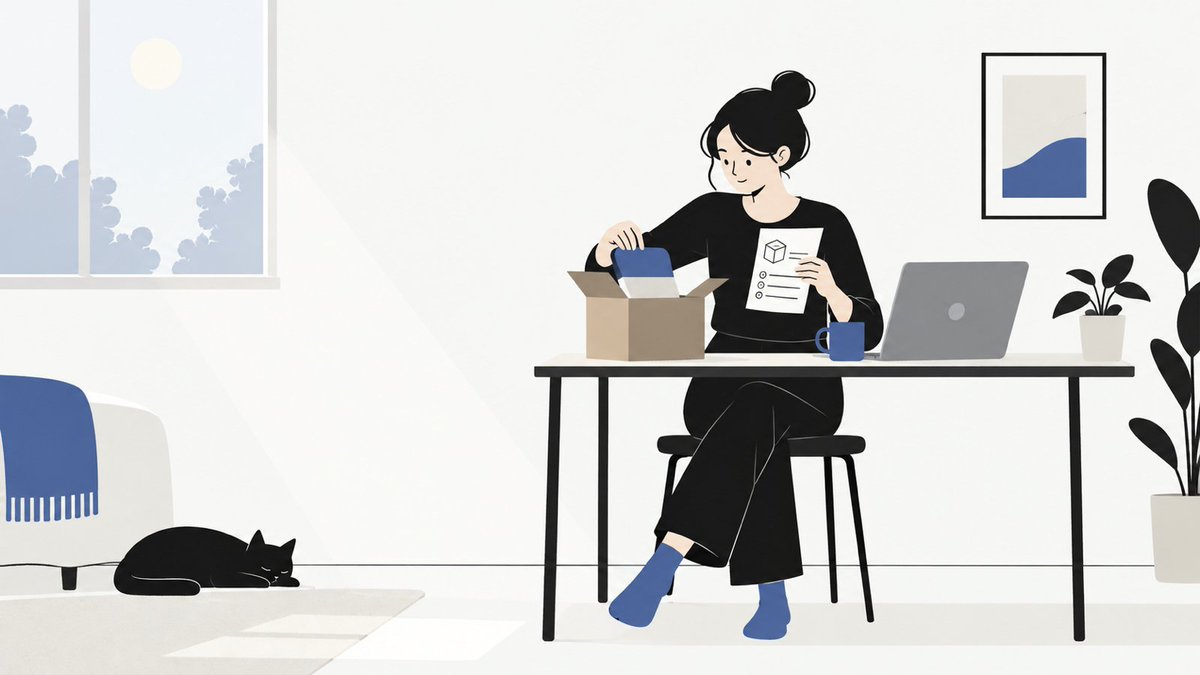 EmployeeStoreJP's tweet photo. 雇ったあと、何が届くか。

取引ルームで、納品物か導入手順を受け取る
→手元で動かして確認する
→問題なければ受領して評価する

分からない点も、同じルームで出品者に聞けます。

4つの質問に答えると、合うAI社員が絞れます
https://t.co/6b6kdbSfgg https://t.co/fZWyPEhSHI