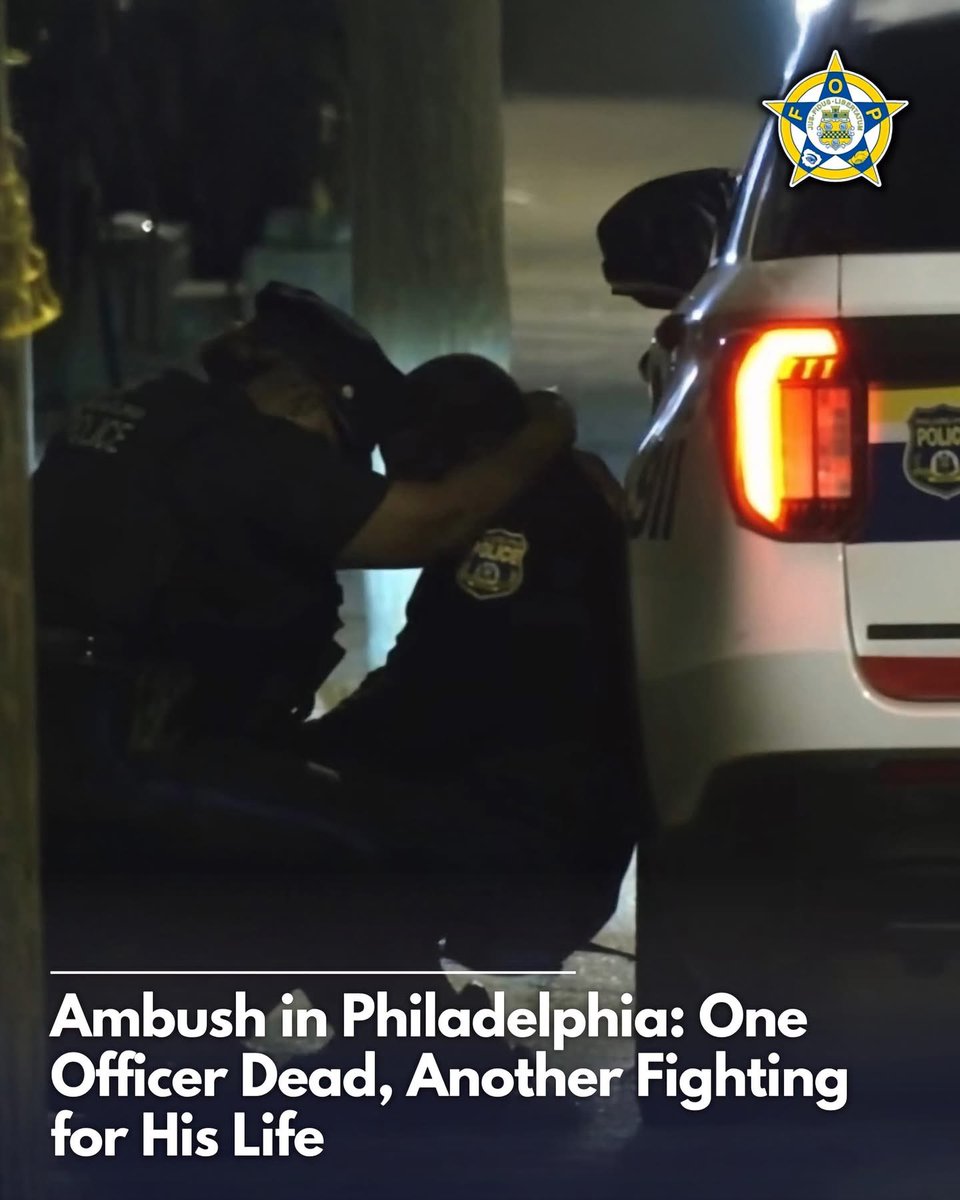 nettermike's tweet photo. One Philadelphia police officer is dead, and another is fighting for his life. Between them, 15 gunshot wounds.

They answered a call for service and walked into an ambush.

One father will never come home to his two children, while another family is praying their father of five survives. These officers showed up to serve and protect their community, and in return, they were met with a hail of bullets.

How many more officers must be gunned down for doing their jobs before Congress acts? How many more families must have their lives shattered before we stop accepting violence against law enforcement as an inevitable part of the job?

WE ARE FED UP WITH MOURNING OFFICERS WHO SHOULD HAVE COME HOME.

Prayers and condolences are not enough when officers are being deliberately targeted simply for wearing the badge. The National Fraternal Order of Police calls on Congress to pass the Protect and Serve Act, establishing federal penalties for those who deliberately target law enforcement officers with violence.

Our officers continue to answer the call. Congress must answer ours! We will not stay silent while officers are hunted down for doing the job they swore to do.

ENOUGH IS ENOUGH. PASS THE PROTECT AND SERVE ACT.