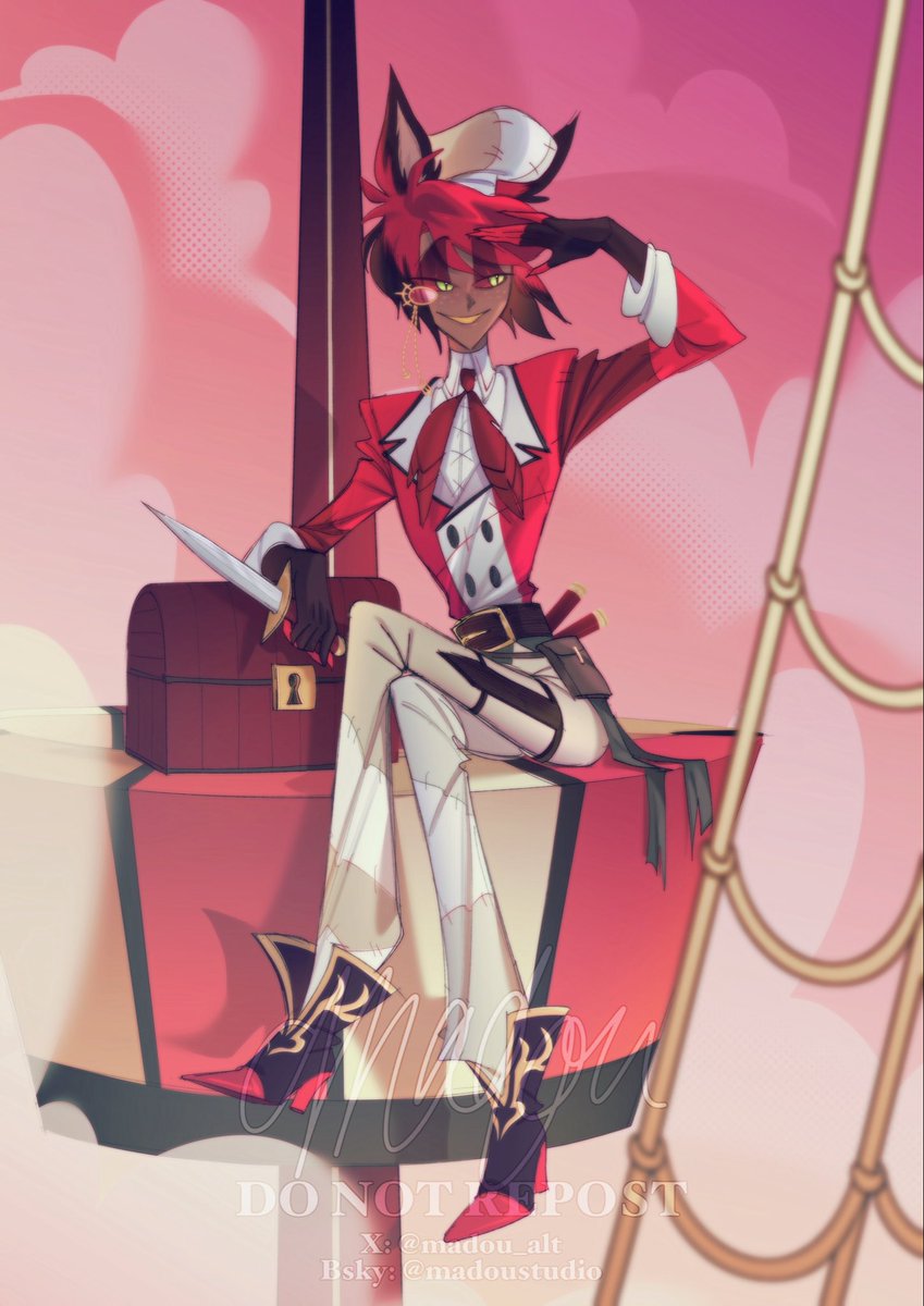 madou_alt's tweet photo. Baddie ahoy!!
#alastor #hazbinhotel https://t.co/R7IPPvR7F8