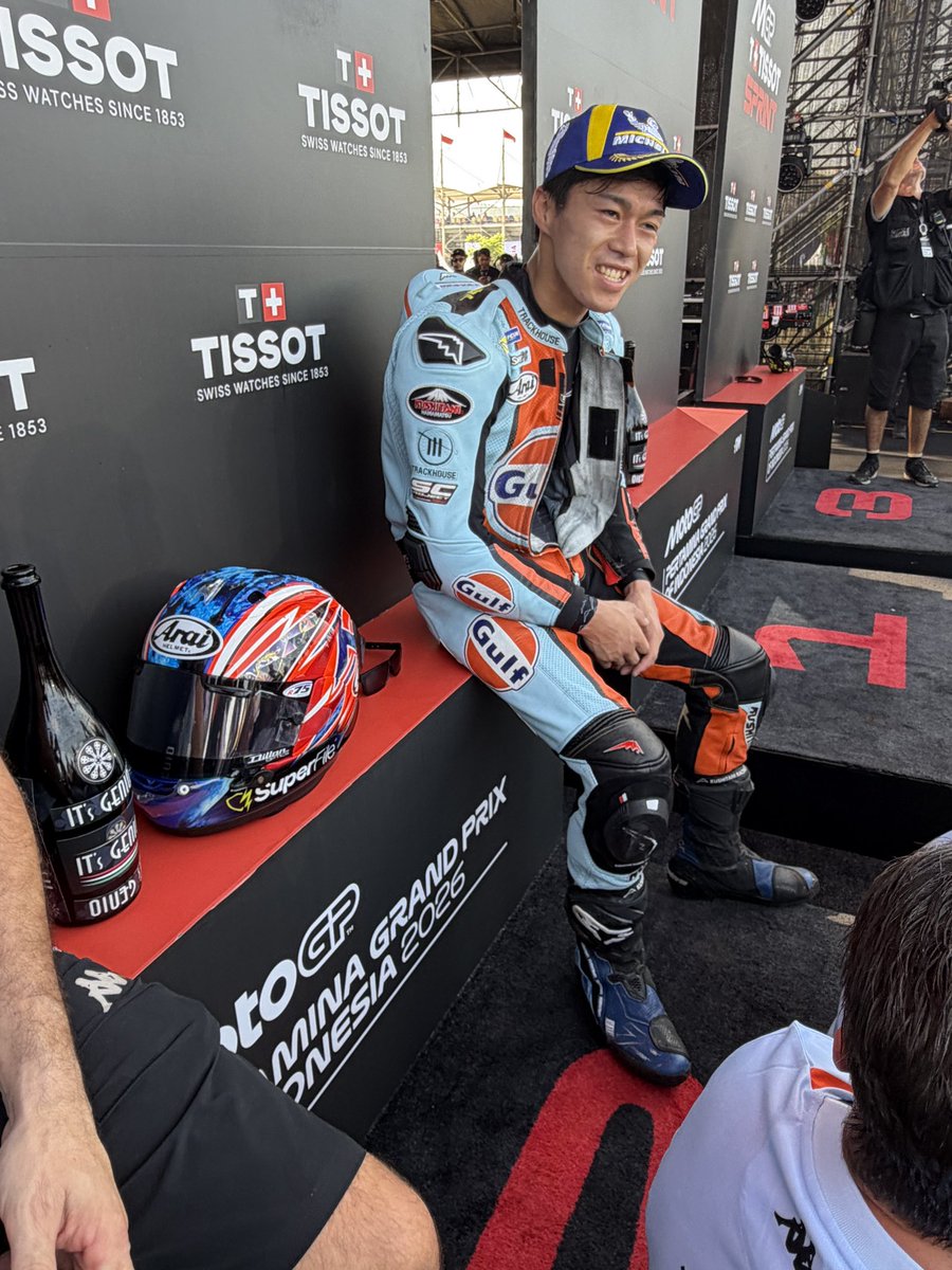 torunl's tweet photo. 🇮🇩 Indonesian MotoGP Sprint P2! 🥈👏 Incredible job by everyone. Proud of the whole team and Ai’s fighting spirit! 💪 https://t.co/Jv1Xvvsu1M