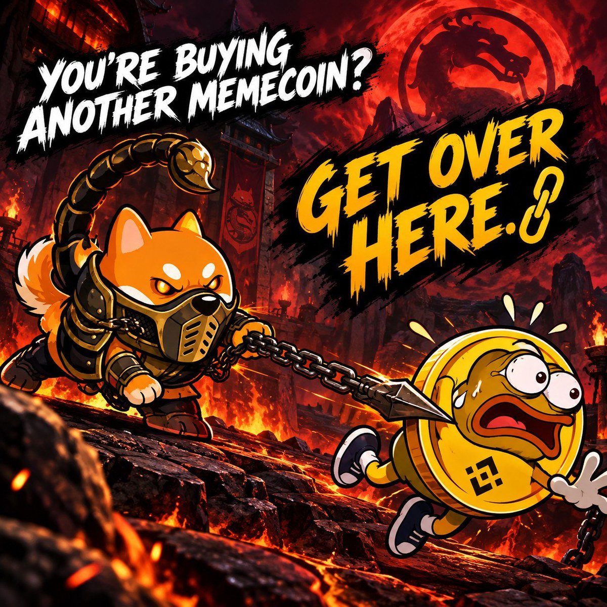 ScorpBonk's tweet photo. WHEN YOUR FRIEND IS ABOUT TO BUY WITHOUT YOUR REFERRAL LINK…

🦂 GET OVER HERE! ⛓️

25% BNB REFERRAL

👉 https://t.co/q9D6Uaibcl

#SCORPBONK #MemeCoin #BnbChain https://t.co/WJkRGwQAbO