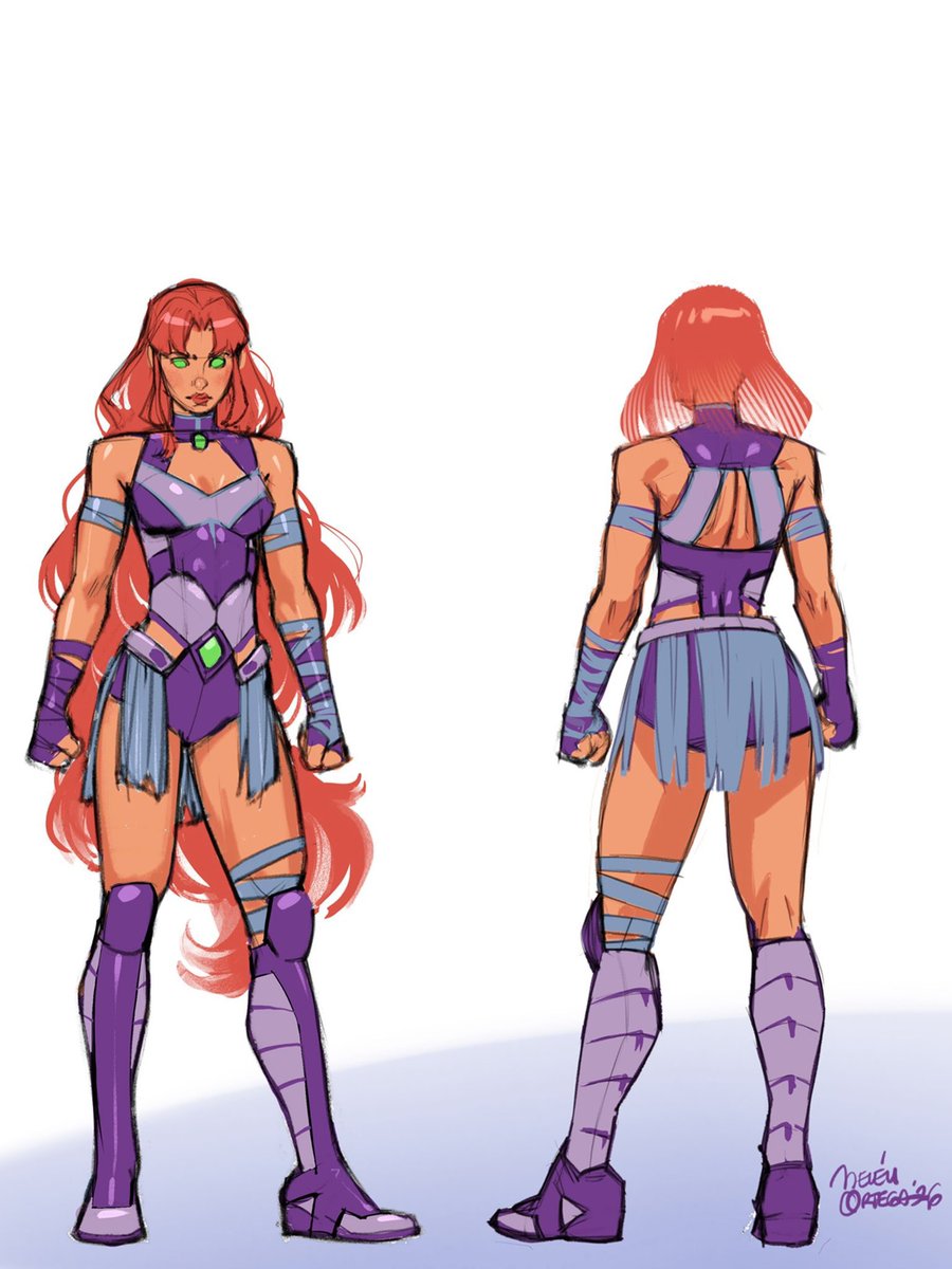 DCTitansBrasil's tweet photo. 🚨 | NOVO VISUAL DA ESTELAR! 💜🔥

Foi revelado o design da Estelar para sua nova HQ solo, STARFIRE, escrita por Alyssa Wong e ilustrada por Belén Ortega!

O que acharam do novo visual da nossa princesa tamaraniana? 👀✨ https://t.co/loD3JsXTdQ