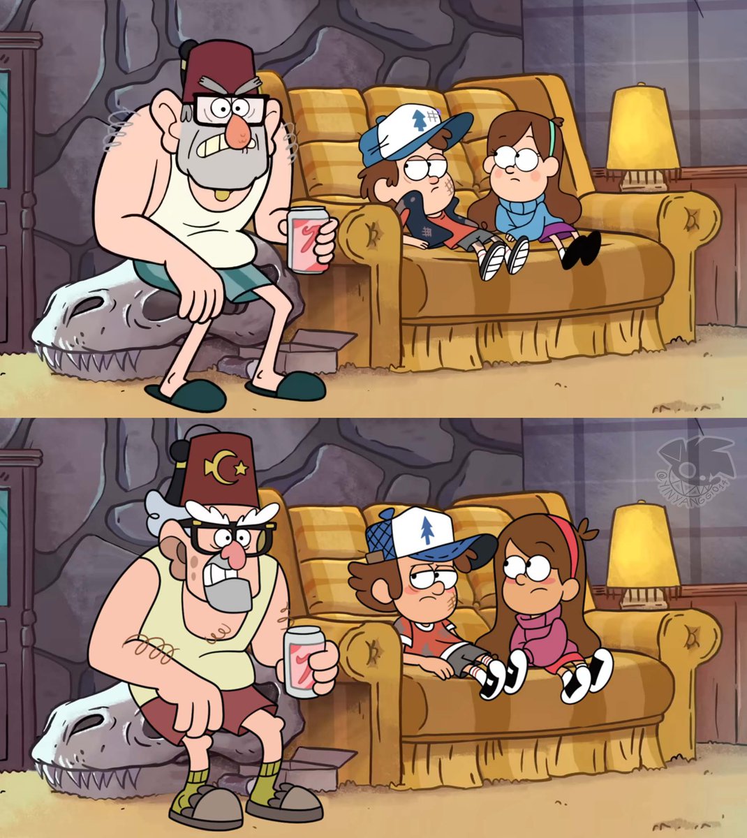 YinyangGio14's tweet photo. -TV shows, but they retain their pilot / original designs.
#Spongebob #FamilyGuy #GravityFalls #AdventureTime https://t.co/26a7khW7Fe