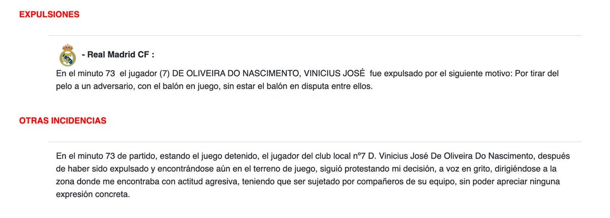 jorge7391847's tweet photo. @Jotags___ @pickoteando10 @PavelFdez Anormal, que en el acta no ha puesto nada de que sea intencionada o no. Le expulsa por “agarrar del pelo sin disputar el balón”. ¿Acaso la del Barça no agarra del pelo a la del Tenerife sin disputar el balón? Te pongo la foto otra vez por si eres retrasado y no sabes leer. https://t.co/lF71qFdTM1