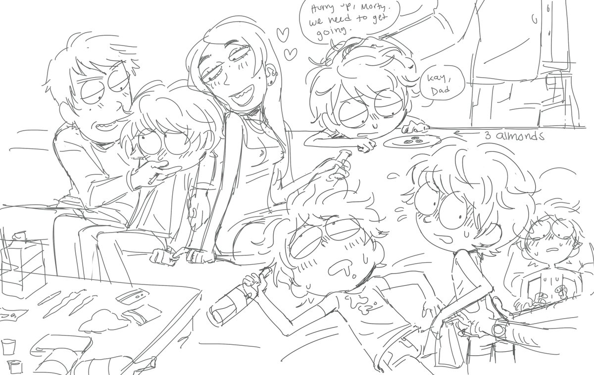 evilmoscato's tweet photo. I'm really into this new hobby called torturing my Morty oc both emotionally and physically https://t.co/WcV73hCgVz