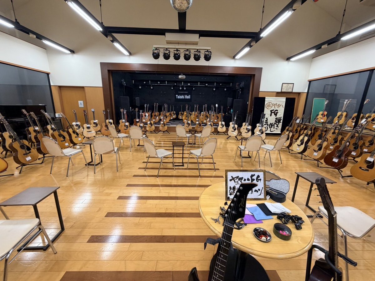 Nack_J_YA's tweet photo. おはようございます。ミサイル濱野さんから写真が届きました。今日は『2026ヤマハFG弾き倒しまつり』を覗きに滋賀県東近江市の「太子ホール」に行ってきます。名神混んでるかな💦。本日もよろしくお願い致します😊。 https://t.co/wgwYhcJzOJ