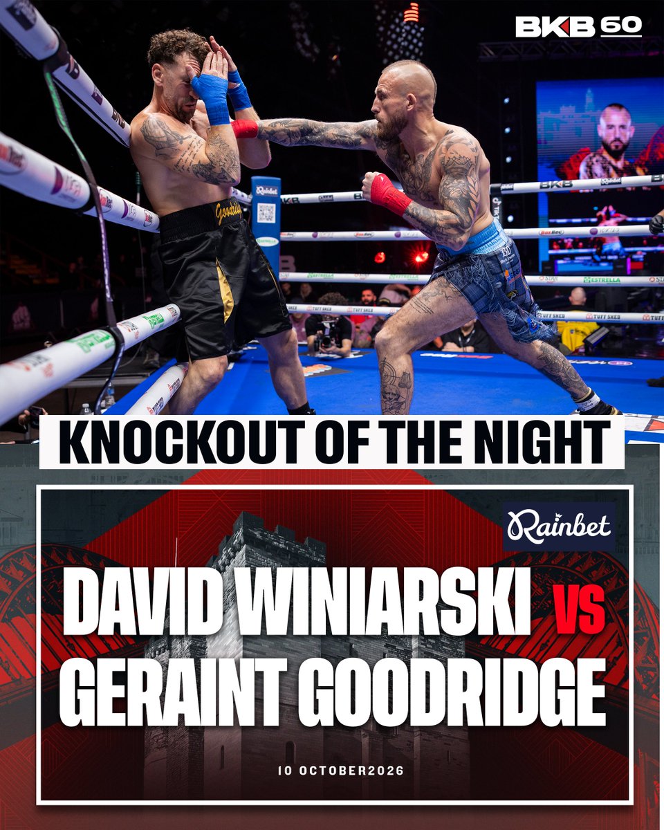 bkbbareknuckle's tweet photo. ONE PUNCH! 👊 David Winiarski takes home the @rainbetcom Knockout of the Night honors!

#BKB60 #BareKnuckle https://t.co/p67nhqlAab