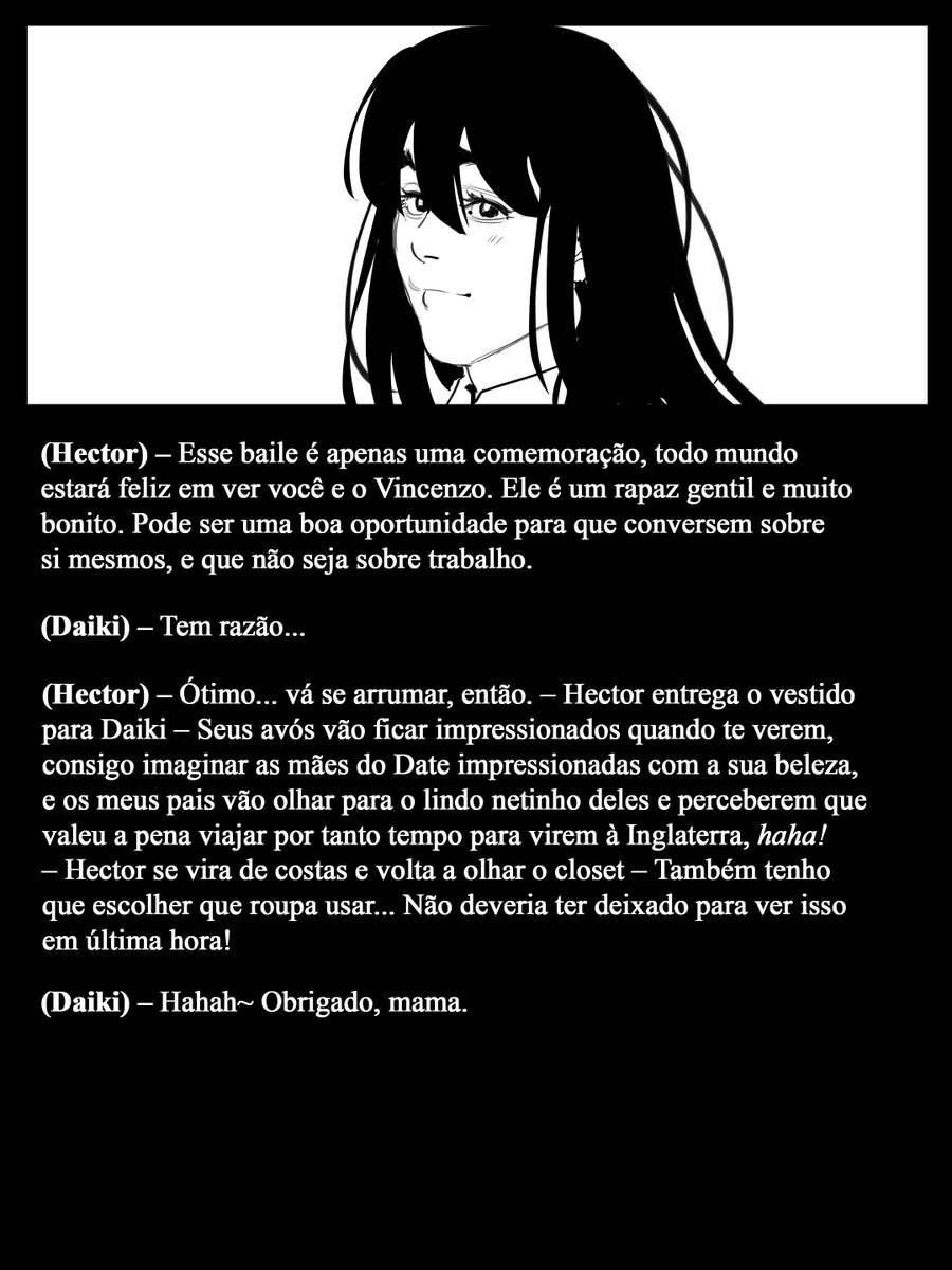 owtraks's tweet photo. ✨Universo "E se tudo tivesse dado certo"✨
Um breve diálogo entre o Daiki e o Hector sobre um baile que vai acontecer para celebrar o casamento de Daiki e Vincenzo! ❤️ https://t.co/7cJxRfJWWJ