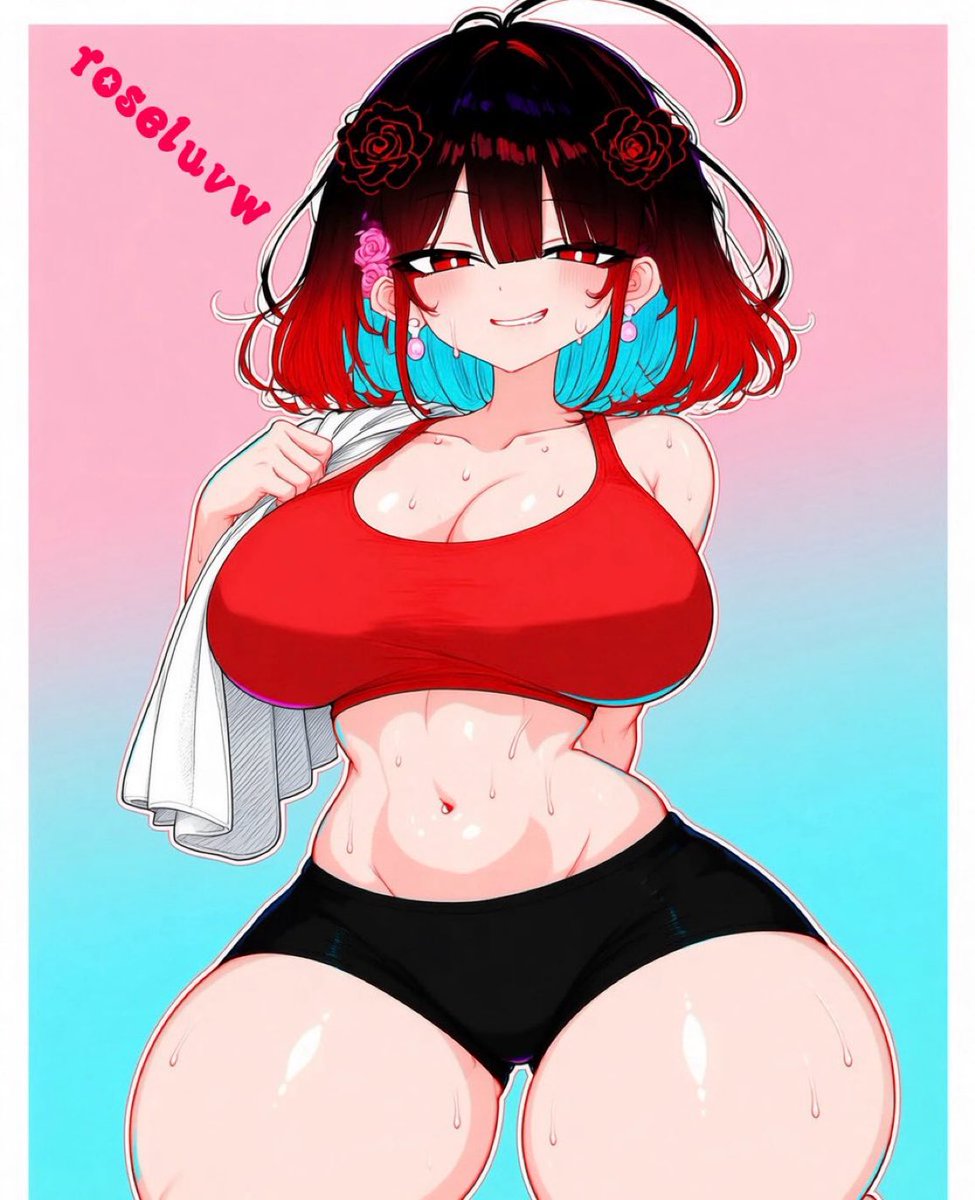 Roseluvw0's tweet photo. long sweaty gym day… bet you wanna lick freak https://t.co/hYuzE1VFQo