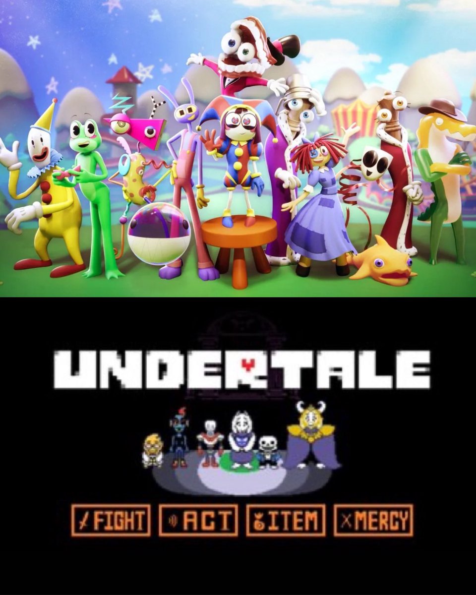 ToonHive's tweet photo. Gooseworx and Toby Fox, the creators of ‘The Amazing Digital Circus’ and ‘Undertale,’ are both celebrating their birthdays today! 🎉 https://t.co/KGoDymlq8o