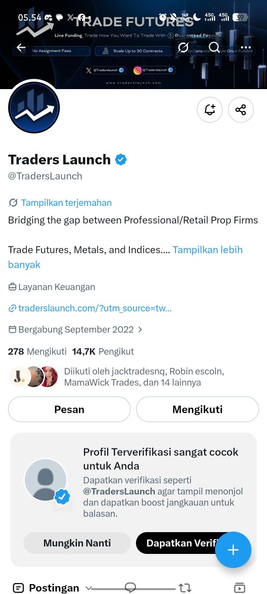 Catfish1114169's tweet photo. @jacktradesnq @TradersLaunch Code JTNQ https://t.co/aFKOft6wCt