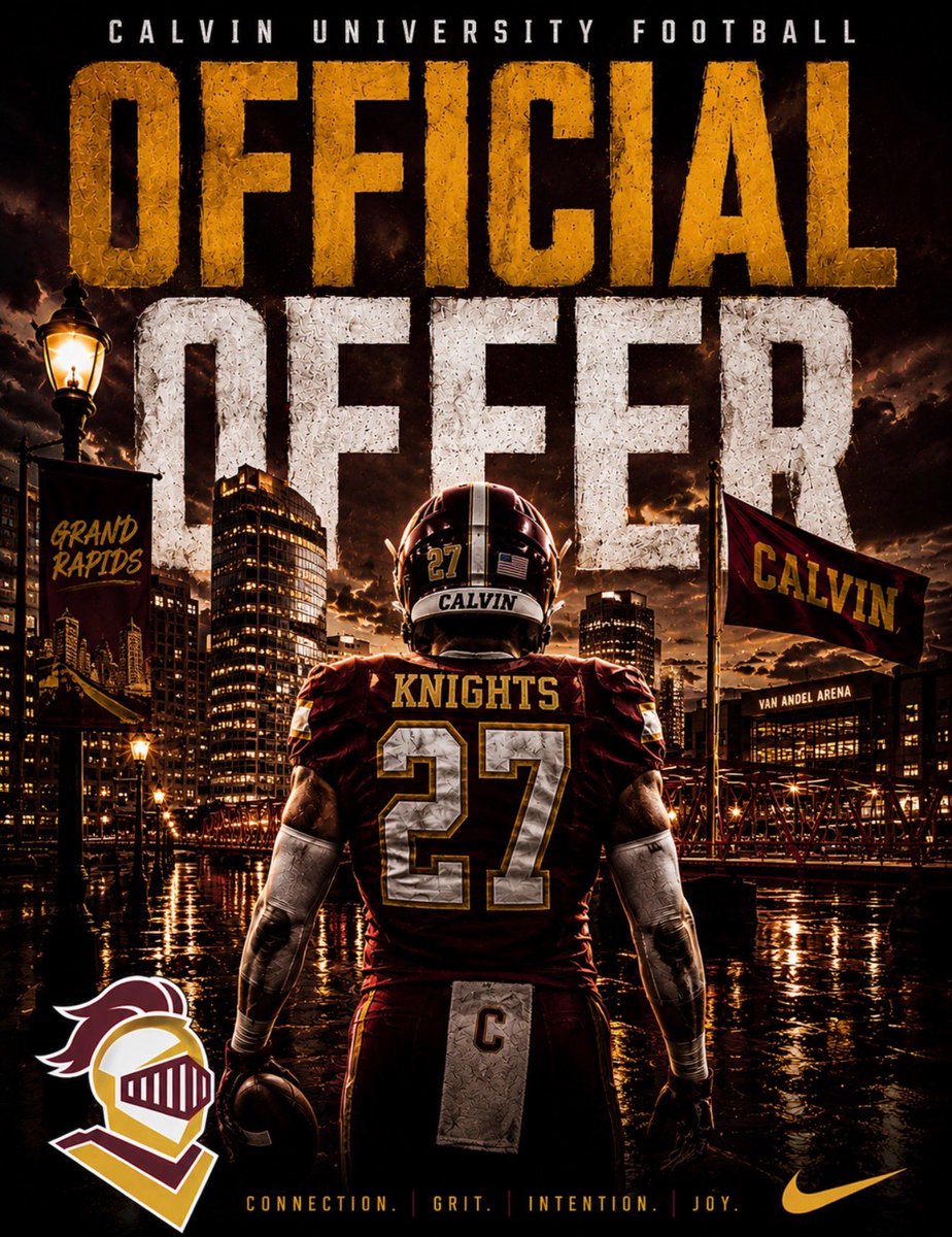 MatixFS16's tweet photo. Excited to announce after a great conversation with @CoachJBurgess1 I have received an offer from Calin University! @CalvinKnightsFB 

@coachgoose54 @HartHSFootball @latsondheimer @Ericso1is https://t.co/zKGmqUpJUJ