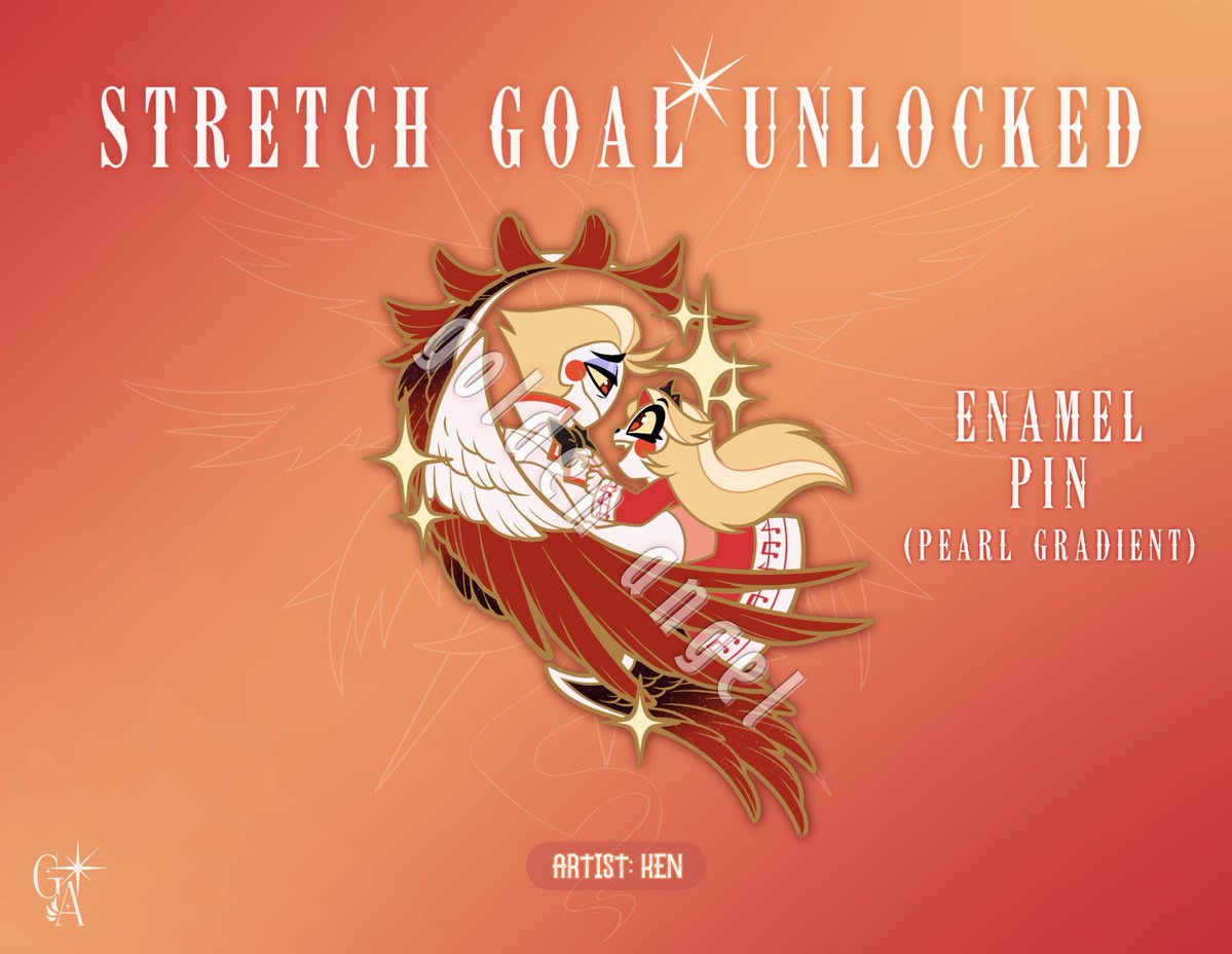 goldenangelzine's tweet photo. ✨Stretch Goal Unlocked✨

I'll support your dream, whatever lies in store🎶

You did it, guys! Our final stretch goal has been unlocked so take a look at this stunning pin designed by @Aishishii 

Pre-orders are still open!

#GoldenAngelZine #LuciferMorningstar https://t.co/qVv9vR3Z5h