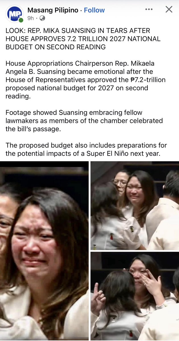 GnosticLegend's tweet photo. Sorry friends and followers, hindi ako maka get over so let’s just ask.
@HouseofRepsPH Care to share bakit nagiinarte tong si Suansing? Or should we just come up with our own conclusions? Anong kagaguhan ang pumasok sa utak nitong putanginang ‘to at umiyak nang dahil sa approved budget? Kulang na ba sa pang maintain ng beauty procedures? May mga luxury item ba na matagal nang pangarap bilhin? May mga bansa ba na pangarap puntahan? Ano?!