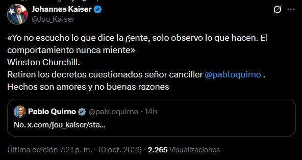 WillowTheWasp's tweet photo. "Me importa un pico lo que opine la gente (la que me vota)"

Mojones Kaiser 2026 candidateandose para 2030 https://t.co/u0bAwbm5wr