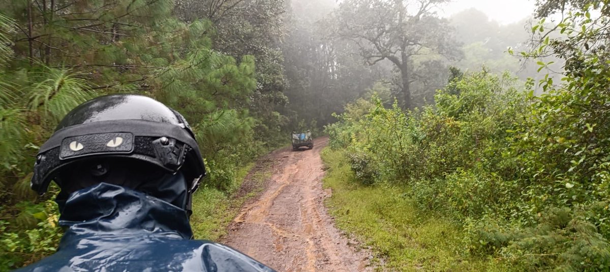 SSPGro's tweet photo. Continúan las labores de seguridad y búsqueda de personas reportadas como no localizadas en la Sierra de Guerrero.

Elementos de la Policía Estatal, en coordinación con el Ejército Mexicano, integrantes de la Base de Operaciones Interinstitucional Fresnos de Puerto Rico, mantienen recorridos motorizados y reconocimientos a pie en comunidades de Ajuchitlán del Progreso.

Las acciones se desarrollan en Fresnos de Puerto Rico, Mesa de Cerro Azul, Campo Verde y La Trinidad, como parte del operativo de búsqueda de personas.

El despliegue continúa activo para apoyar las labores de localización, reforzar la presencia institucional y brindar seguridad a las comunidades de la Sierra.

Protegiendo a Guerrero, cercanos a ti.