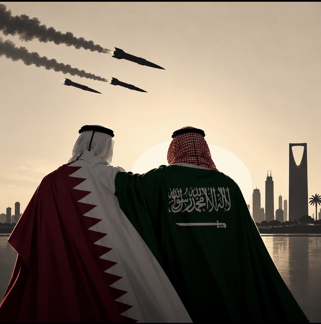 Ali_Albukhaiti's tweet photo. إلى الأشقاء في قطر 🇶🇦: بعد ما حدث الليلة من استهداف الحوثيين وإيران لمطار الملك خالد بالرياض ومقتل وجرح العشرات، ودخول الحرب مرحلة جديدة، ننتظر منكم بحق العروبة التالي:
📍 تغيير خطاب قناتي العربي "عزمي بشارة" -والتي باتت مثل قناة المسيرة الحوثية- وقناة الجزيرة العربية والإنجليزية.
📍 تغيير خطاب كل منصاتكم الإعلامية وناشطيكم، وإلزام الجميع ليكون خلف المملكة العربية السعودية والخيارات التي سيتم إعلانها.

التاريخ يسجل المواقف.